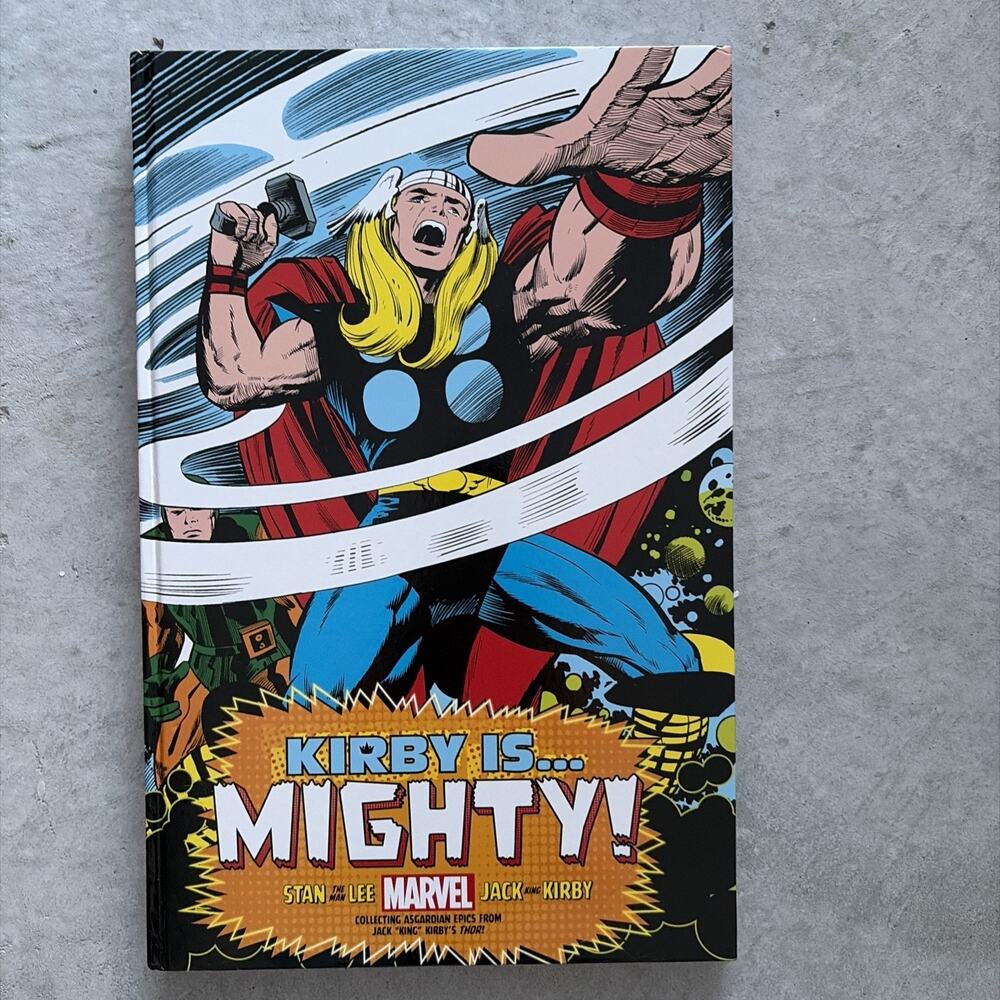 Marvel Kirby Is... Mighty King Size Jack Kirby HC Graphic Novel Thor 21.5” x 14”